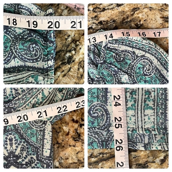 Fred David Paisley Peasant Boho Top Women’s M – Hippie Fairy Tunic Modest Y2K - Picture 6 of 10